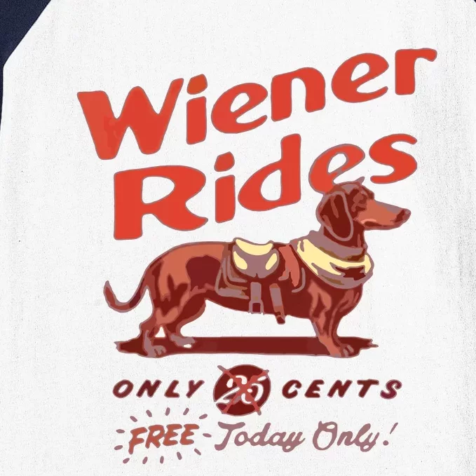 Wiener Rides Wiener Rides Baseball Sleeve Shirt