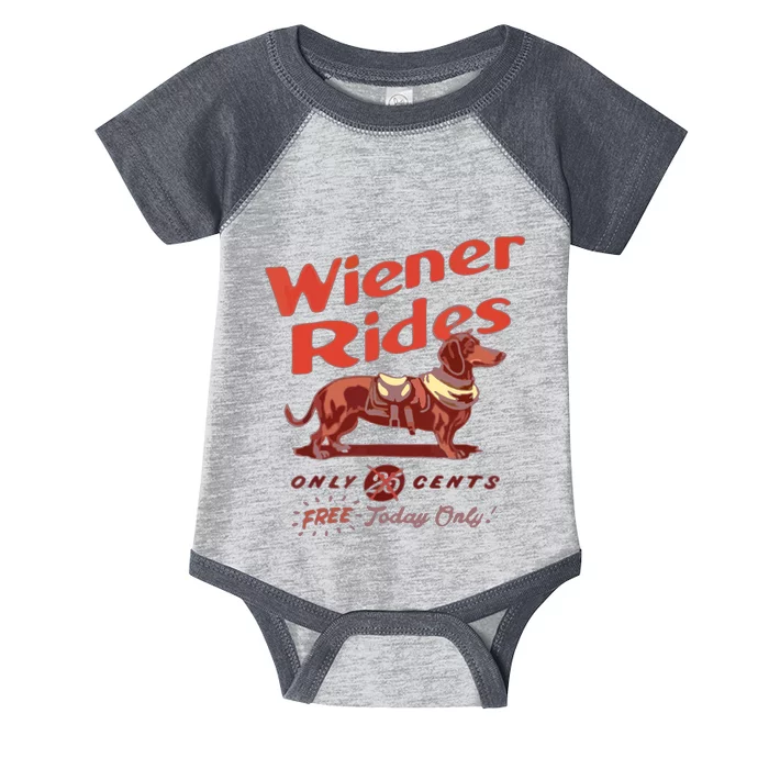 Wiener Rides Wiener Rides Infant Baby Jersey Bodysuit