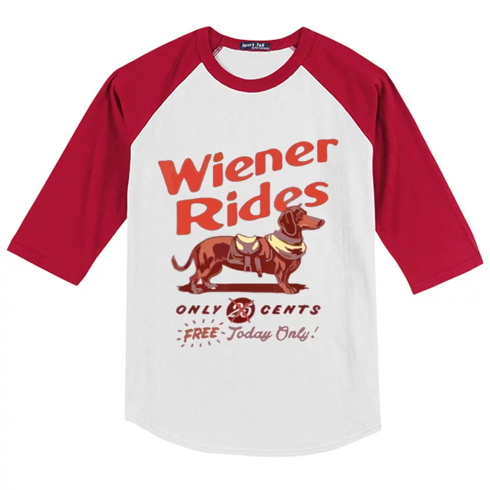 Wiener Rides Wiener Rides Kids Colorblock Raglan Jersey