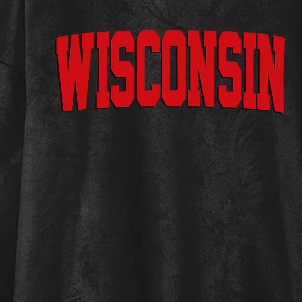 Wisconsin Red Hooded Wearable Blanket