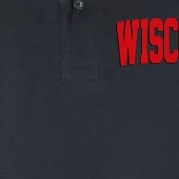 Wisconsin Red Softstyle Adult Sport Polo