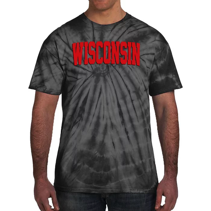 Wisconsin Red Tie-Dye T-Shirt