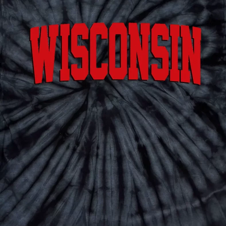 Wisconsin Red Tie-Dye T-Shirt