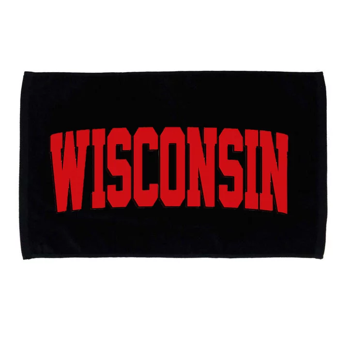 Wisconsin Red Microfiber Hand Towel