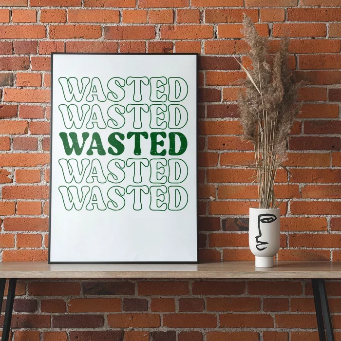 Wasted Retro Poster