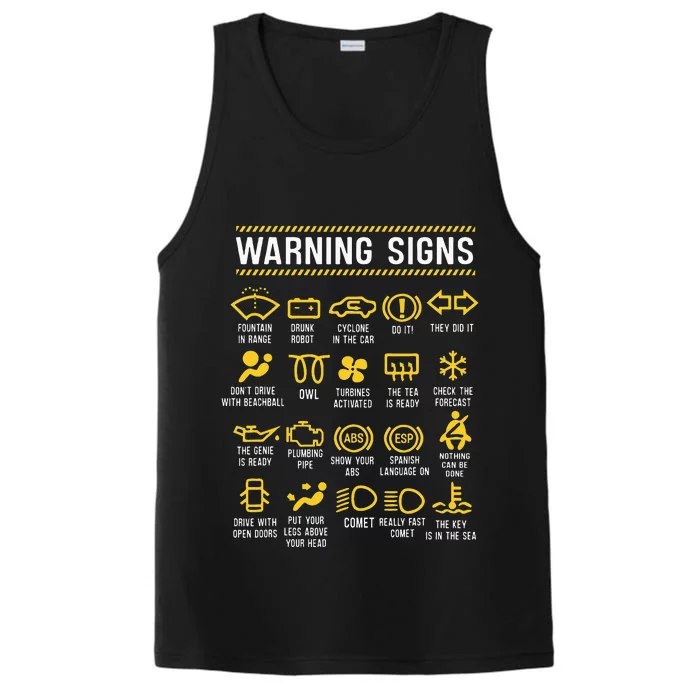 Warning Signs 101 Funny Car Mechanic Performance Tank