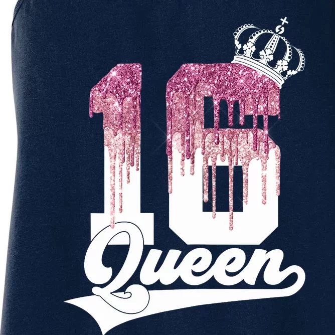 Wo SWEET 16 QUEEN 16TH BIRTHDAY Women's Racerback Tank