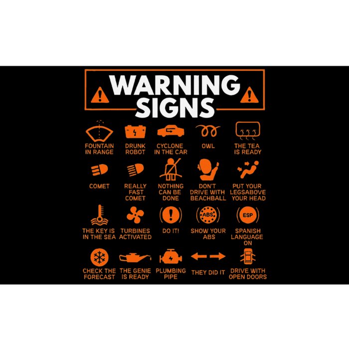 Warning Signs 101 Funny Car Mechanic Gift Gift Car Funny Bumper Sticker