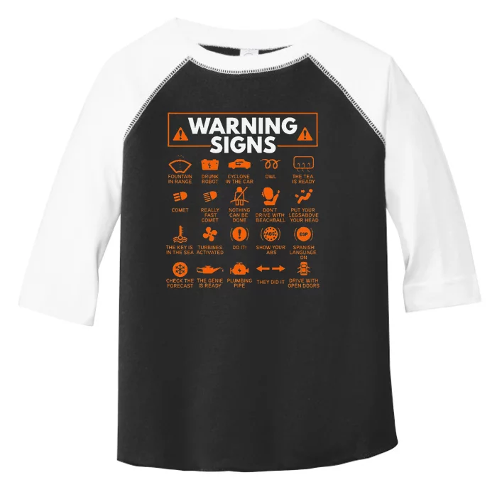 Warning Signs 101 Funny Car Mechanic Gift Gift Car Funny Toddler Fine Jersey T-Shirt