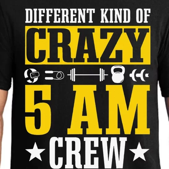 Workout Squad 5AM Crew Funny Gym Quote Pajama Set