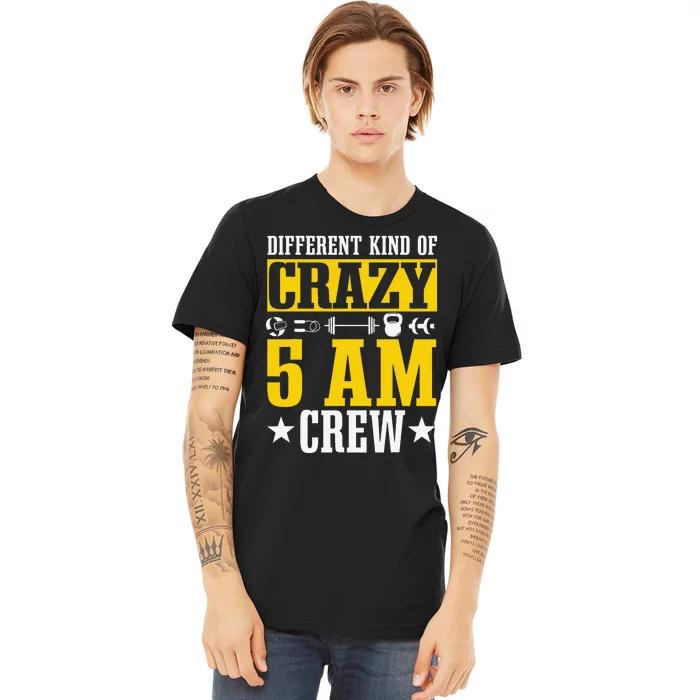 Workout Squad 5AM Crew Funny Gym Quote Premium T-Shirt