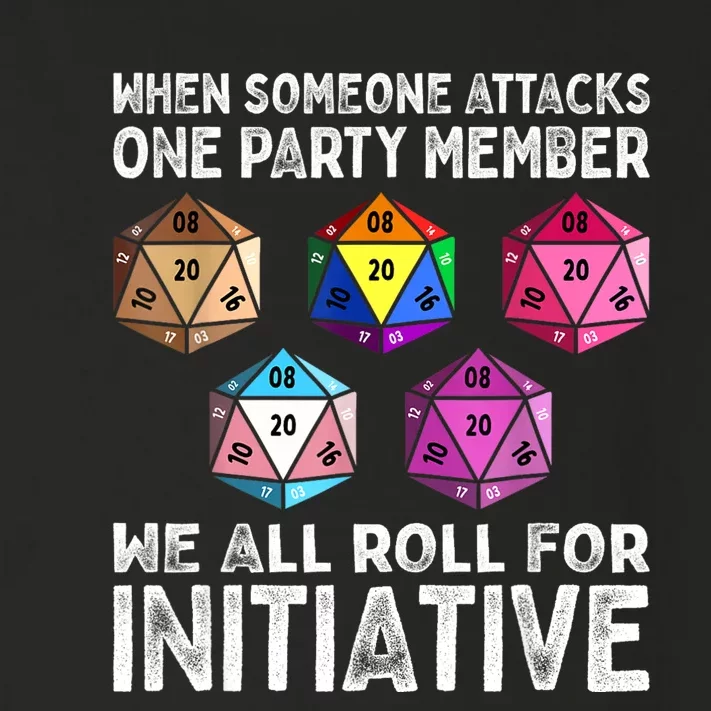 When Someone Attacks One Party Member D20 Dice LGBTQ Ally Toddler Long Sleeve Shirt