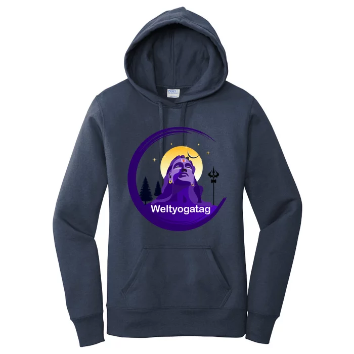 Weltyogatag Shiva Auspicious Day Of Yoga Great Gift Women's Pullover Hoodie