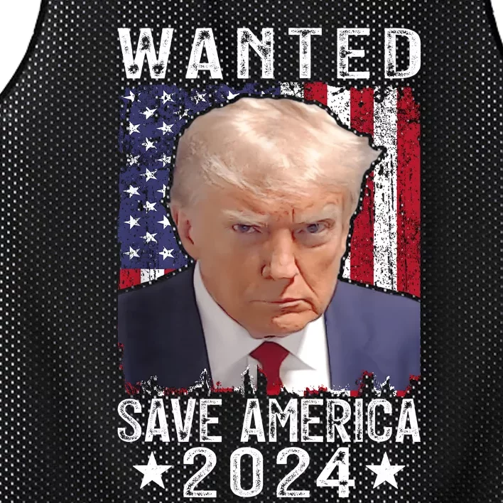 Wanted Save America 2024 Never Surrender Mesh Reversible Basketball Jersey Tank