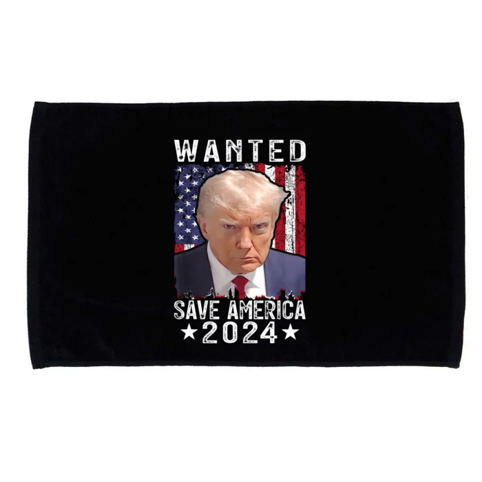 Wanted Save America 2024 Never Surrender Microfiber Hand Towel