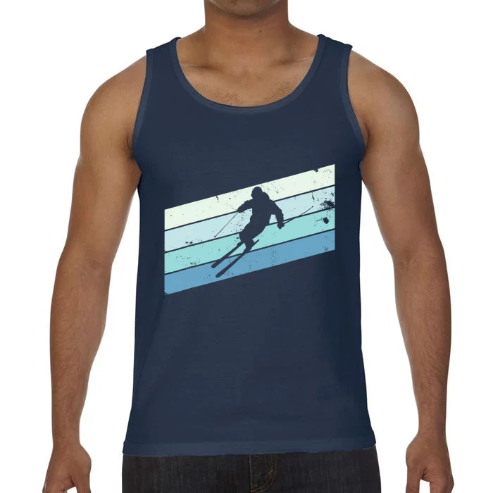 Winter Sports And Snow Skier Retro Snow Skiing Comfort Colors® Tank Top