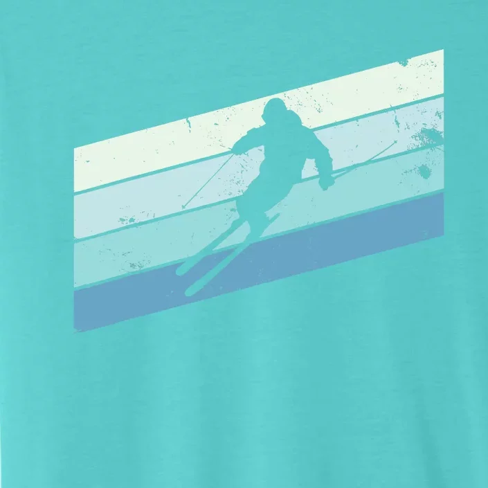 Winter Sports And Snow Skier Retro Snow Skiing ChromaSoft Performance T-Shirt