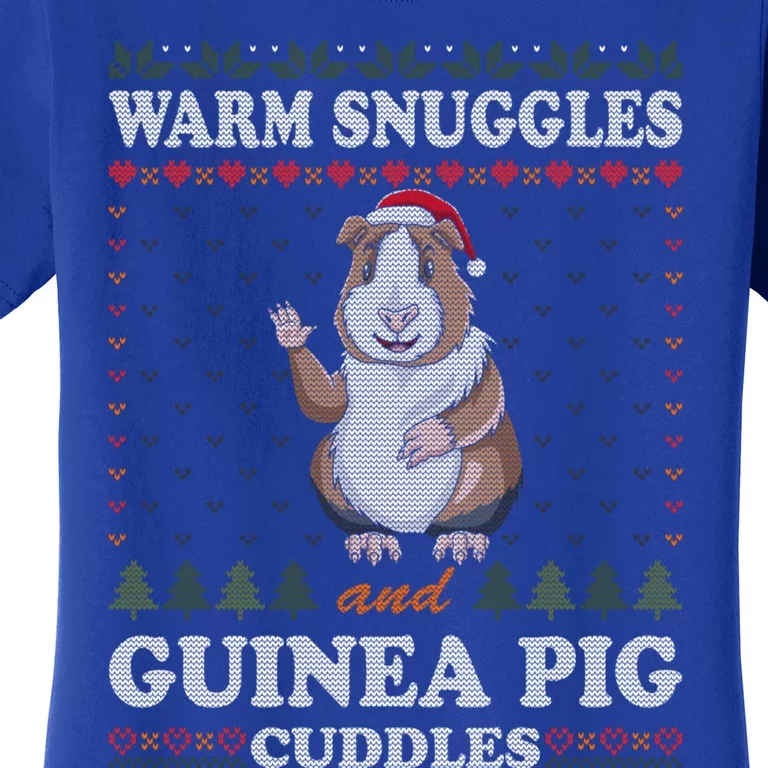 Warm Snuggles And Guinea Pig Cuddles Ugly Christmas Sweater Meaningful Gift Women's T-Shirt