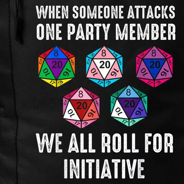 When Someone Attacks One Party Member D20 Dice Lgbtq Ally Daily Commute Backpack