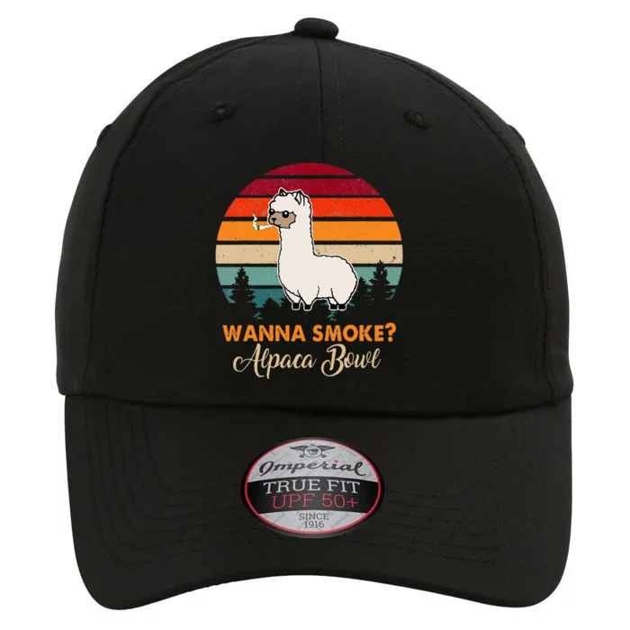 Wanna Smoke Alpaca Bowl Funny Alpaca The Original Performance Cap