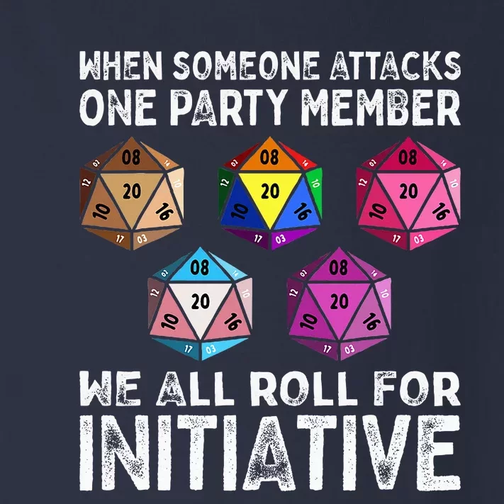 When Someone Attacks One Party Member D20 Dice Lgbtq Ally Toddler Long Sleeve Shirt