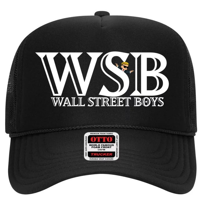 WSB Wall Street Boys High Crown Mesh Trucker Hat