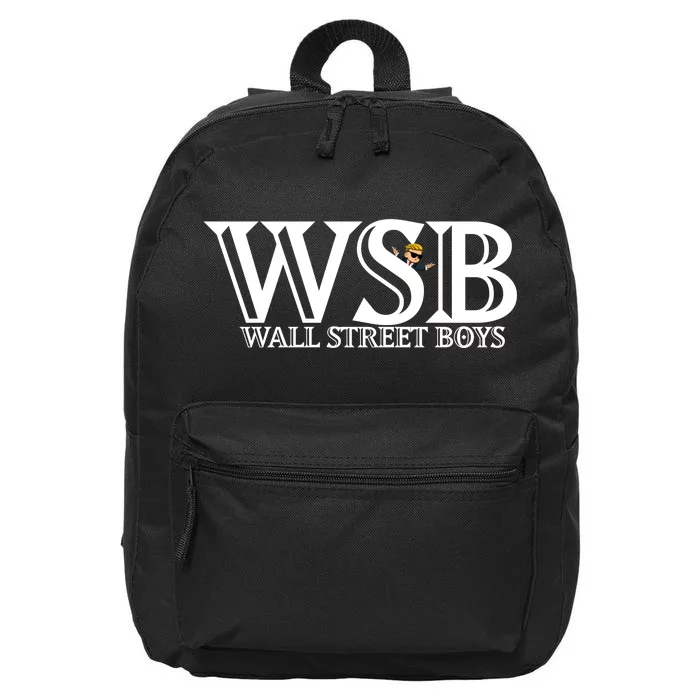 WSB Wall Street Boys 16 in Basic Backpack