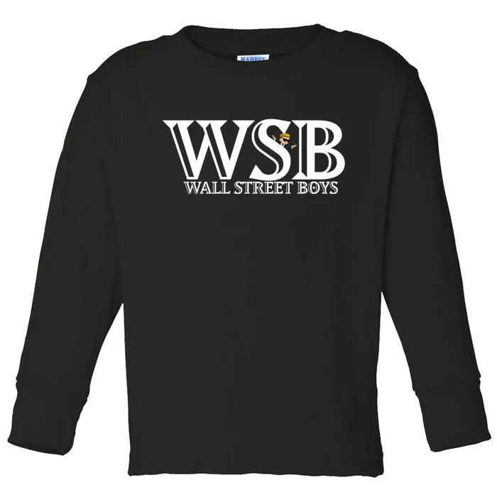 WSB Wall Street Boys Toddler Long Sleeve Shirt