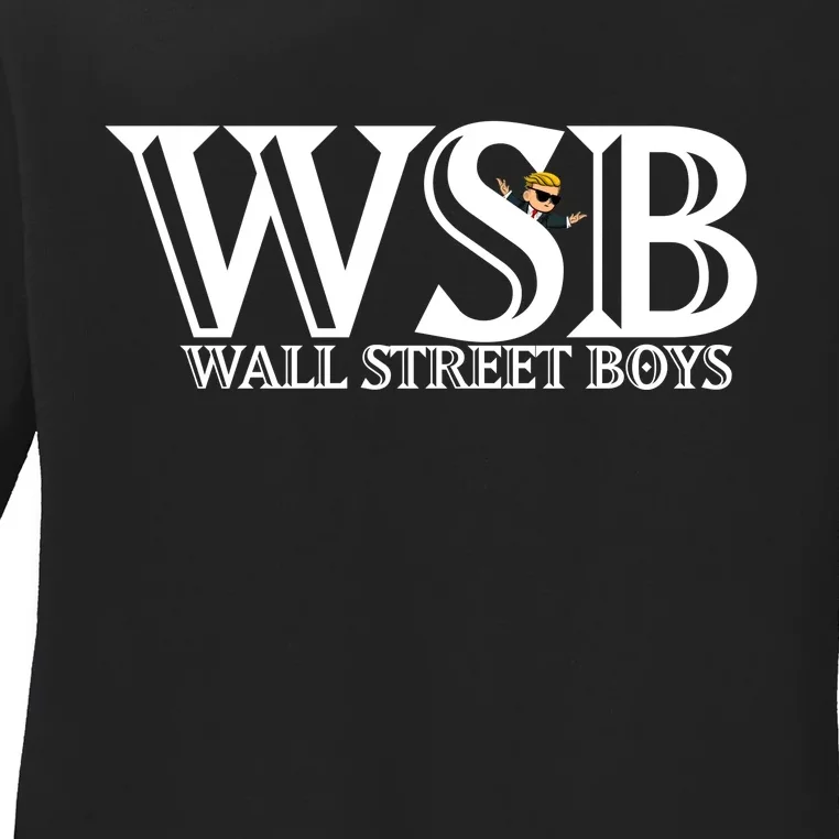 WSB Wall Street Boys Ladies Long Sleeve Shirt