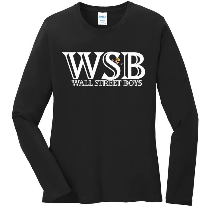 WSB Wall Street Boys Ladies Long Sleeve Shirt