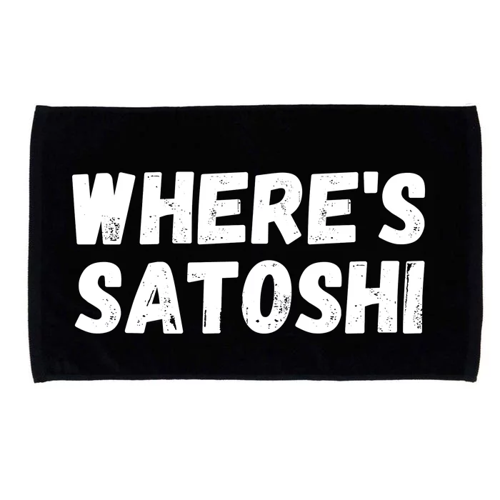 Where’s Satoshi, Bitcoin, DeFi BTC, Est.2009, Crypto Mining Microfiber Hand Towel