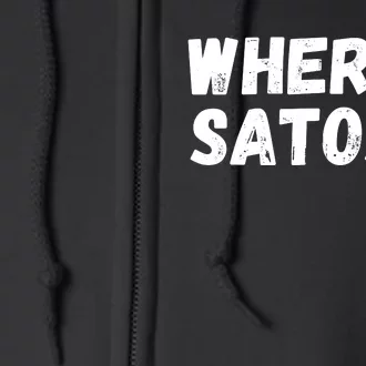 Where’s Satoshi, Bitcoin, DeFi BTC, Est.2009, Crypto Mining Full Zip Hoodie