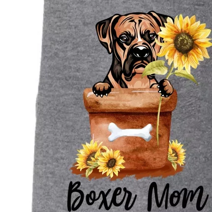 Wo Sunflower Boxer Mom Dog Lover Funny Gift Cool Gift Doggie 3-End Fleece Hoodie