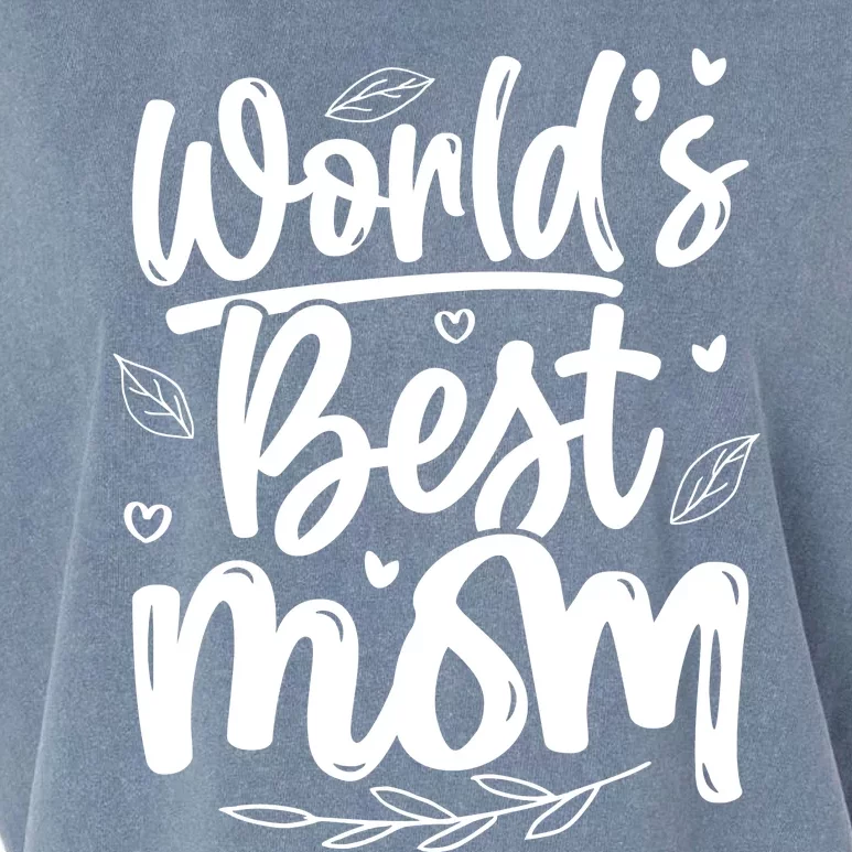 World S Best Mom Garment-Dyed Women's Muscle Tee