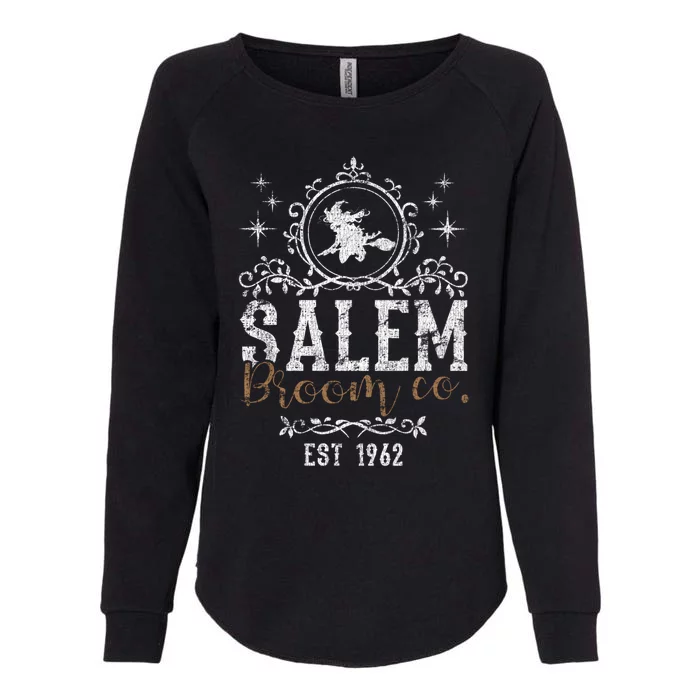 Witches Salem Broom Company Grunge Halloween S Witch Gift Womens California Wash Sweatshirt