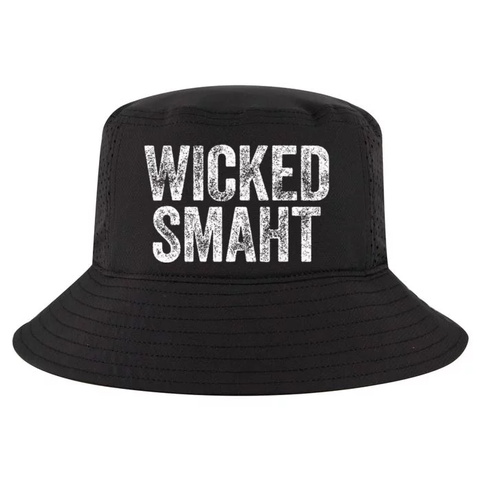 Wicked Smaht Boston Massachusetts Cool Comfort Performance Bucket Hat