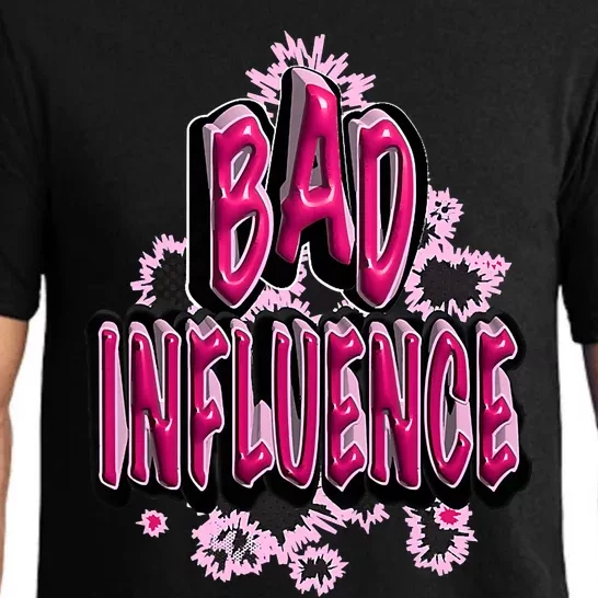 Women Sassy Bad Influence Pajama Set