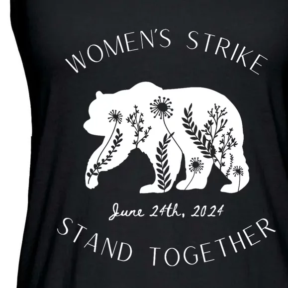 WomanS Strike Bear Stand Together WomanS Strike June 24th Ladies Essential Flowy Tank