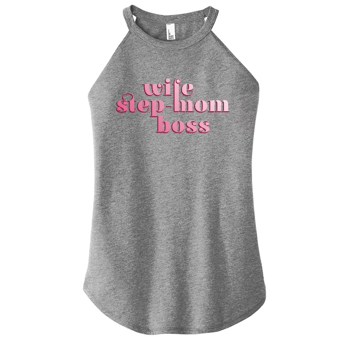 Wife Stepgiftmom Boss Cool Gift Women’s Perfect Tri Rocker Tank