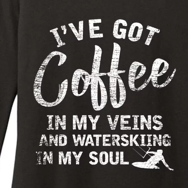 Water Ski Coffee Soul Water Skiing Gift Womens CVC Long Sleeve Shirt