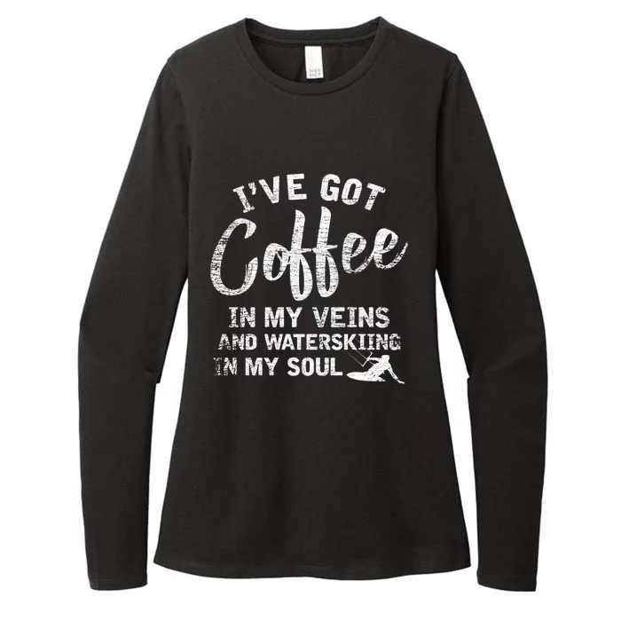 Water Ski Coffee Soul Water Skiing Gift Womens CVC Long Sleeve Shirt