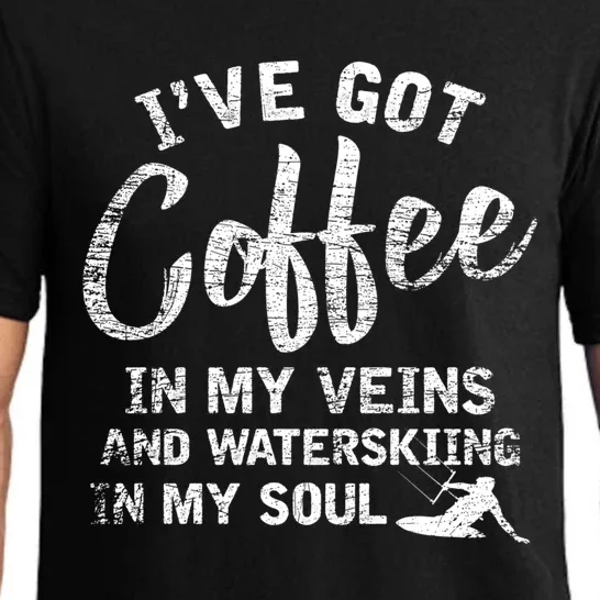 Water Ski Coffee Soul Water Skiing Gift Pajama Set