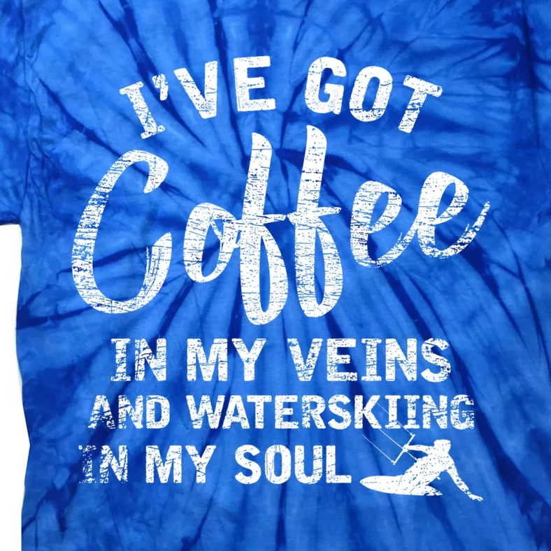 Water Ski Coffee Soul Water Skiing Gift Tie-Dye T-Shirt