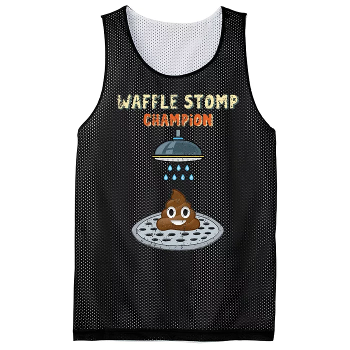 Waffle Stomp Champion Turd Poop In Shower With Pride Mesh Reversible Basketball Jersey Tank