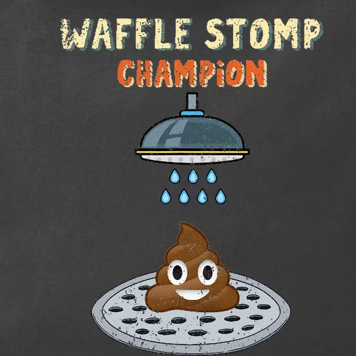 Waffle Stomp Champion Turd Poop In Shower With Pride Zip Tote Bag