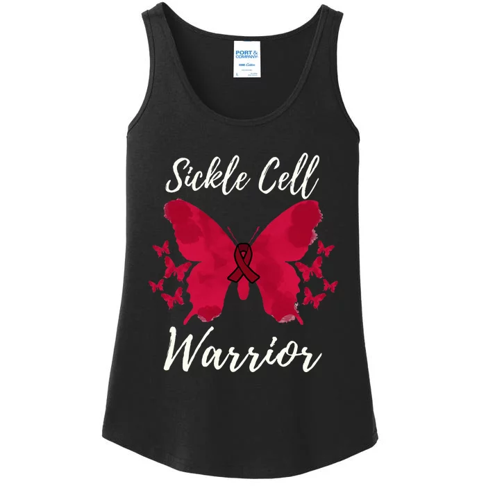 Warrior Sickle Cell Awareness Ladies Essential Tank