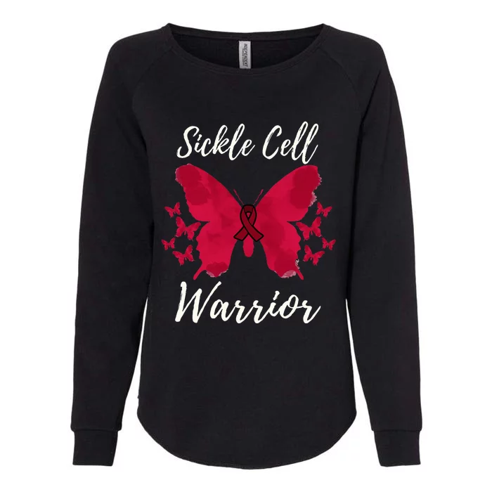 Warrior Sickle Cell Awareness Womens California Wash Sweatshirt