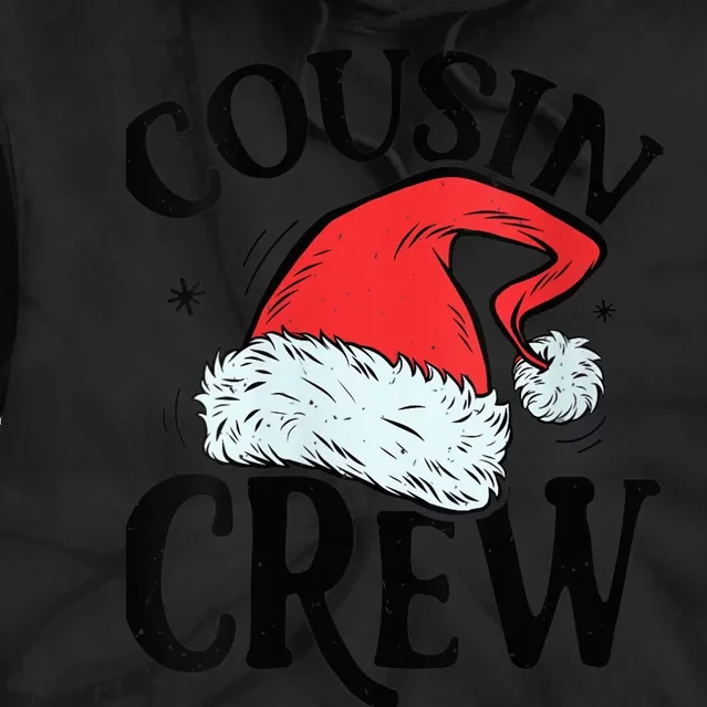 Wo Santa Cousin Crew Christmas Family Matching Pajamas Xmas Tie Dye Hoodie