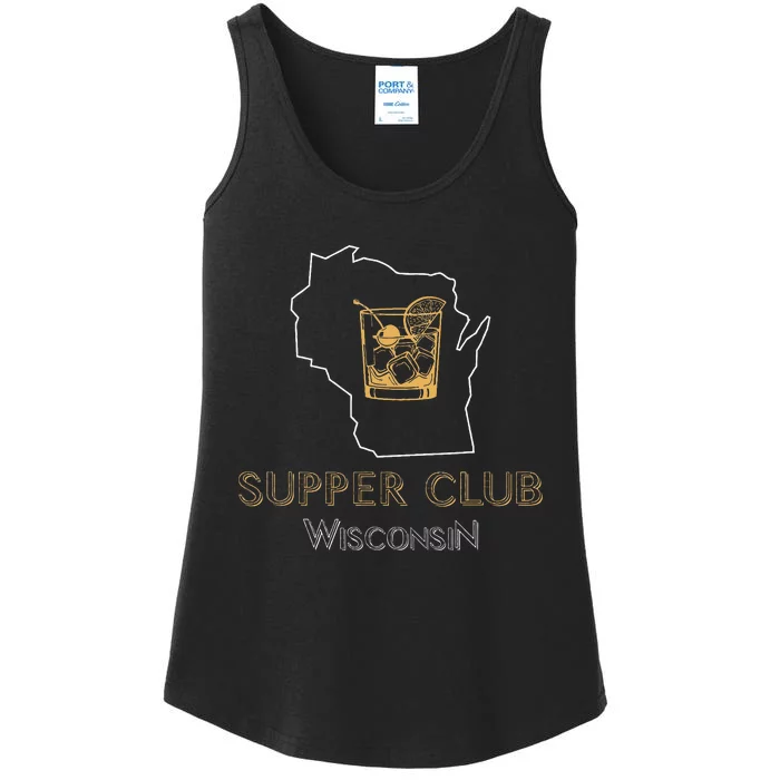 Wisconsin Supper Club And Old Fashioned Ladies Essential Tank