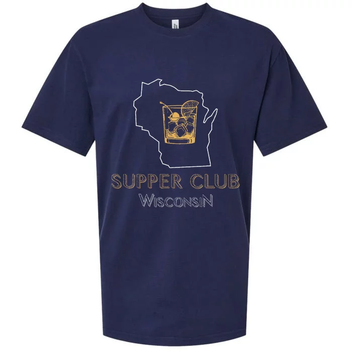 Wisconsin Supper Club And Old Fashioned Sueded Cloud Jersey T-Shirt